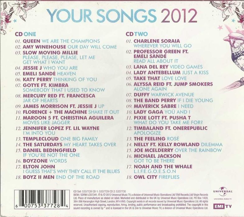 Your Songs 2012 (2 CD)