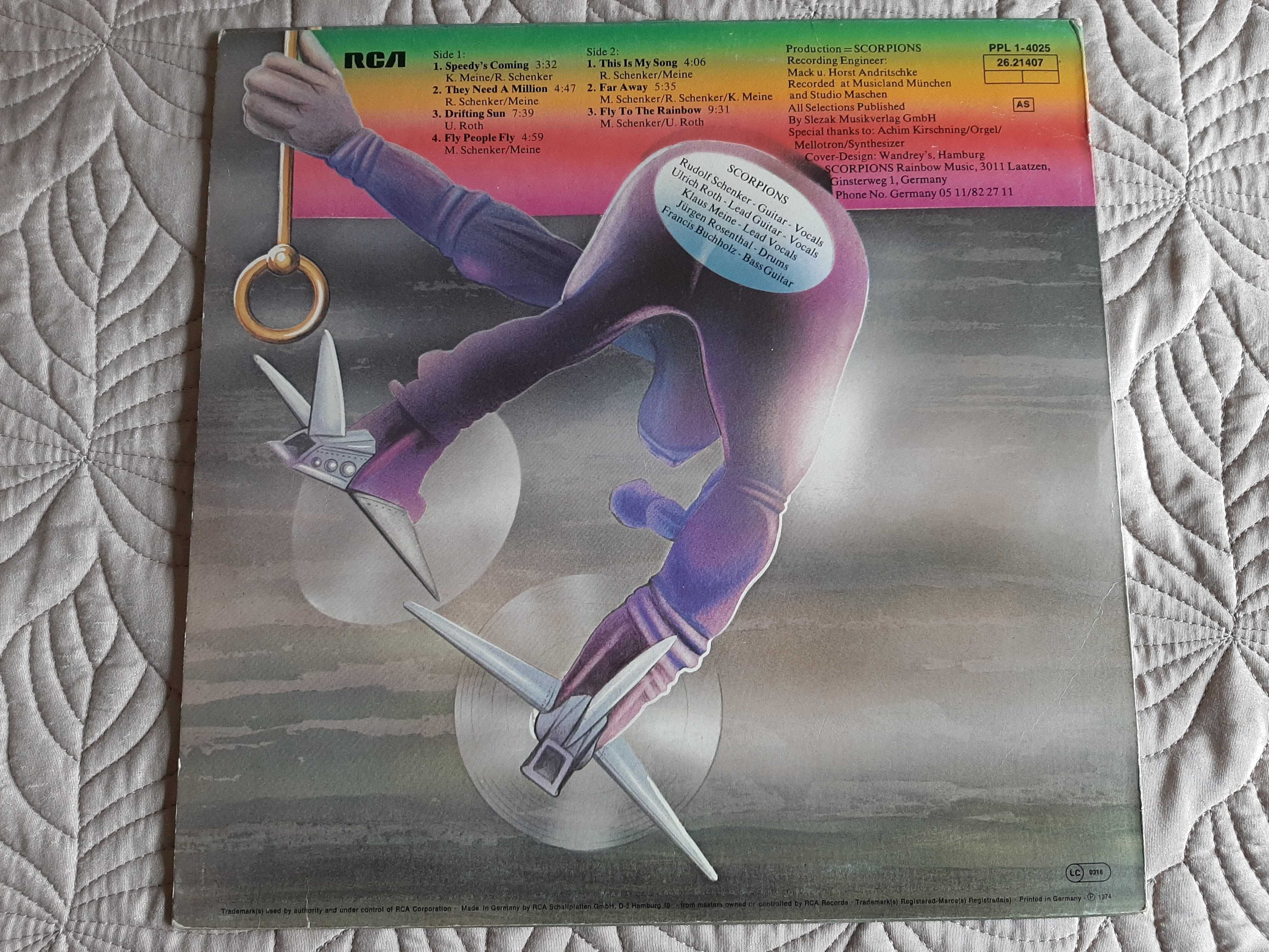 Scorpions - Fly To The Rainbow - Germany - Vinil LP