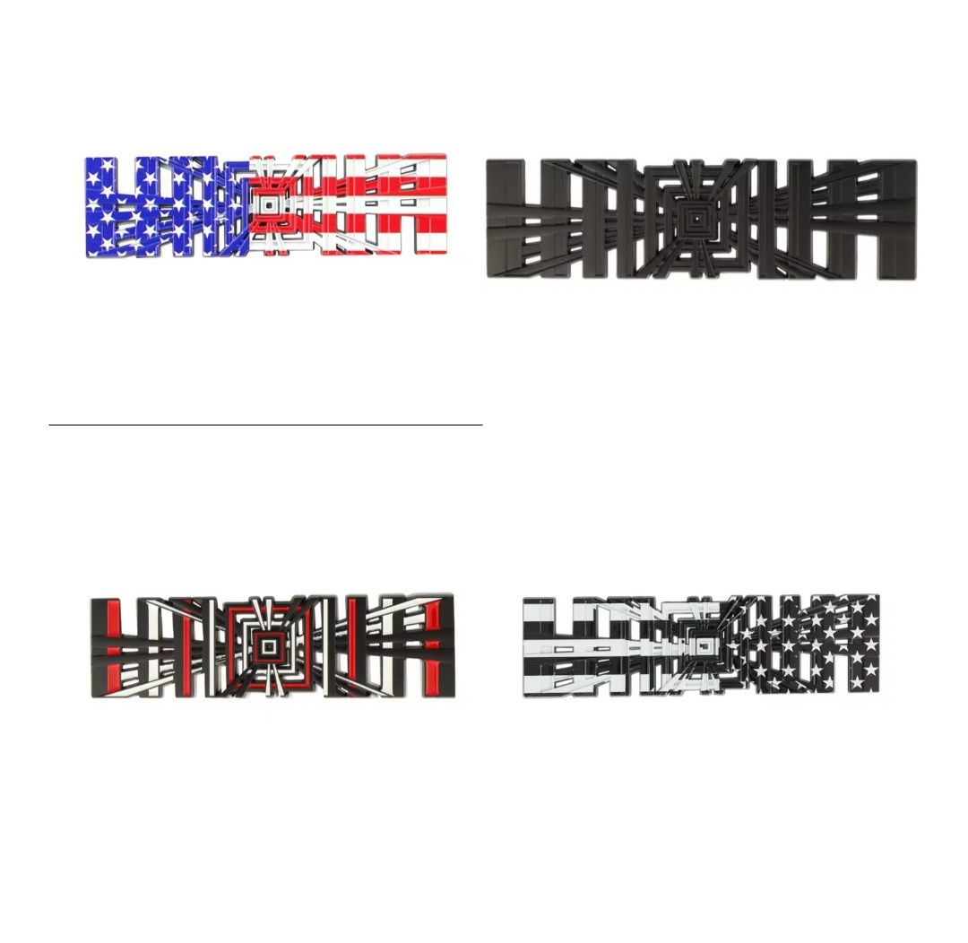 Plaid 3D металева емблема логотип Тесла.