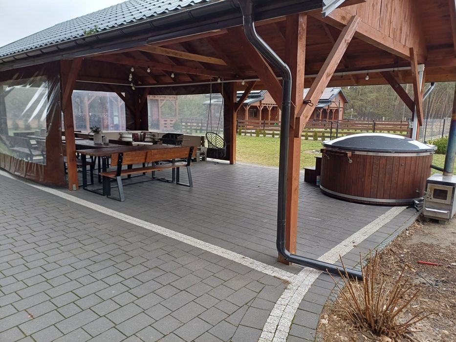 Święta Bożego Narodzenia!!!Domek drewniany z wiatą; Sauna; JACUZZI