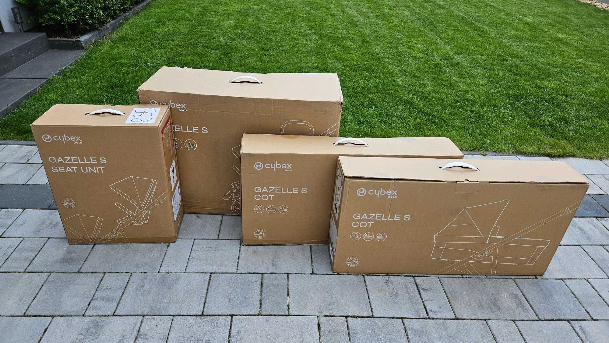 Wózek Cybex Gazelle S dla bliźniaków (2x gondola 2x spacerówka koszyk)