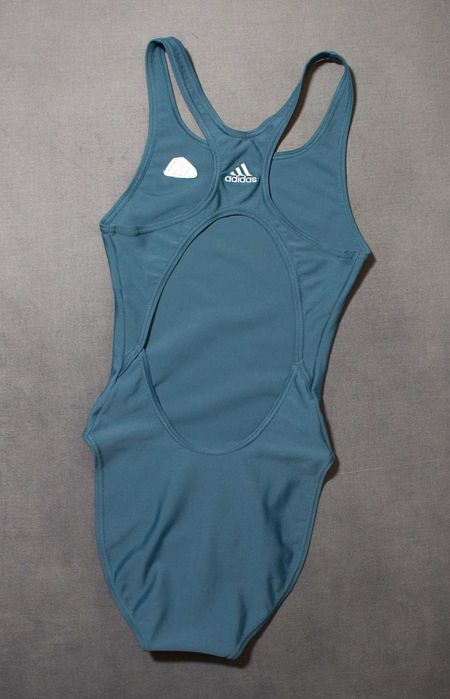 Niebieski strój kąpielowy jednoczęściowy damski Adidas