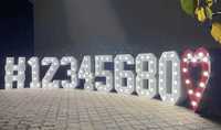 Podświetlana DUŻA 120cm CYFRA LED 18 osiemnastka dekoracja