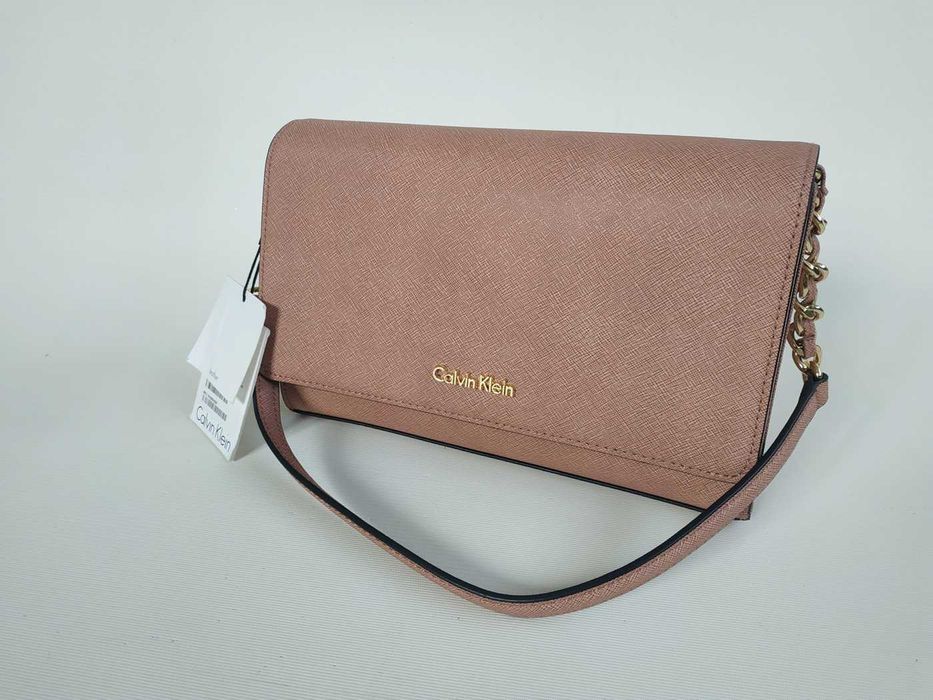 Сумка багет клатч Calvin Klein натуральна шкіра