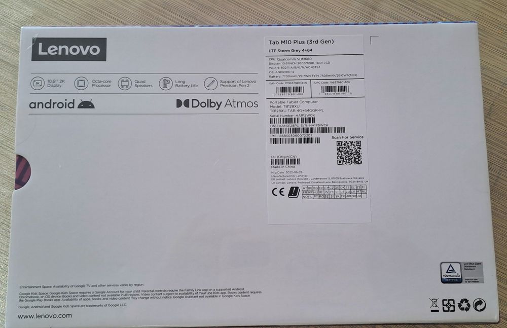 Tablet Lenovo M10 Plus (3rd Gen)