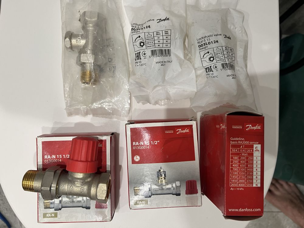 Клапан термостат кран danfoss на радіатор прямий RA-N 15 1/2 013G0014