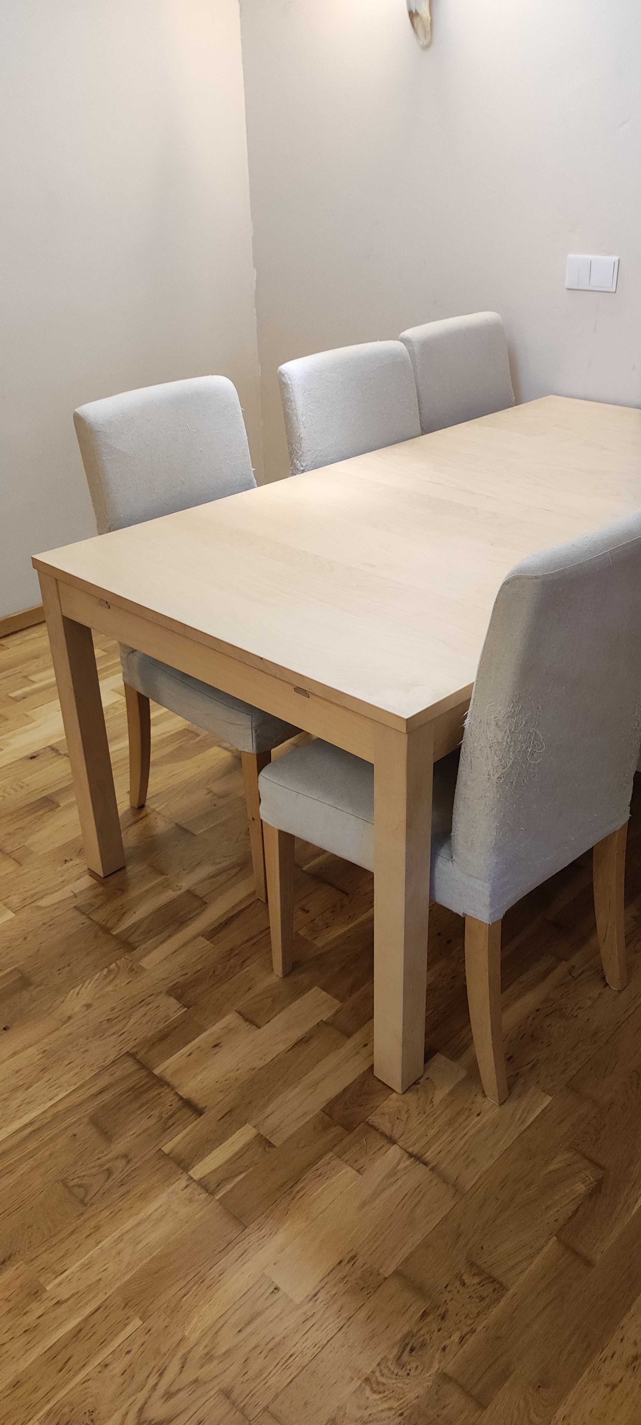 Stół IKEA z 6 krzesłami
