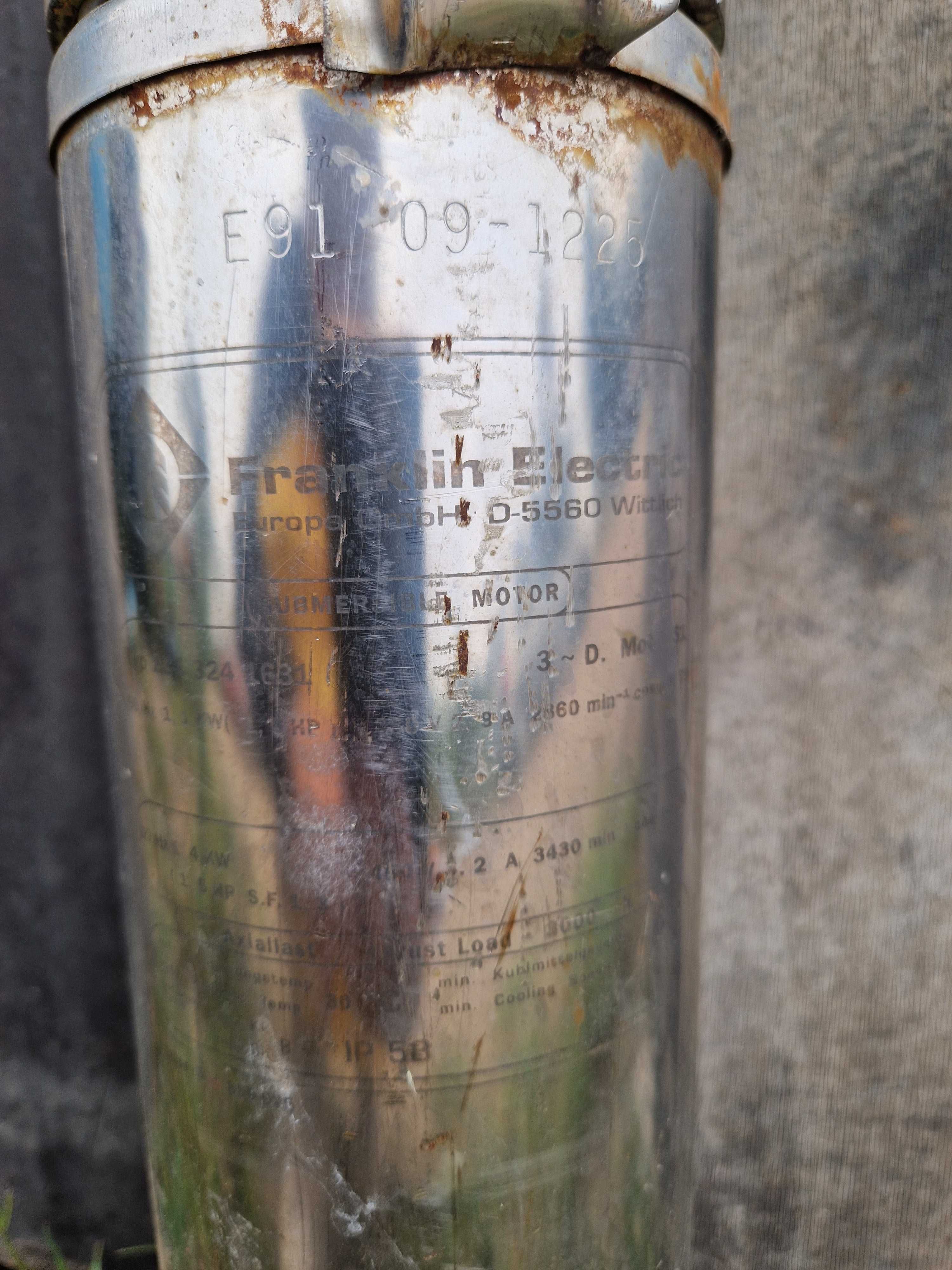 Bomba Submersível Franklin Electric 1.1kW Trifásica –Para reparo/peças