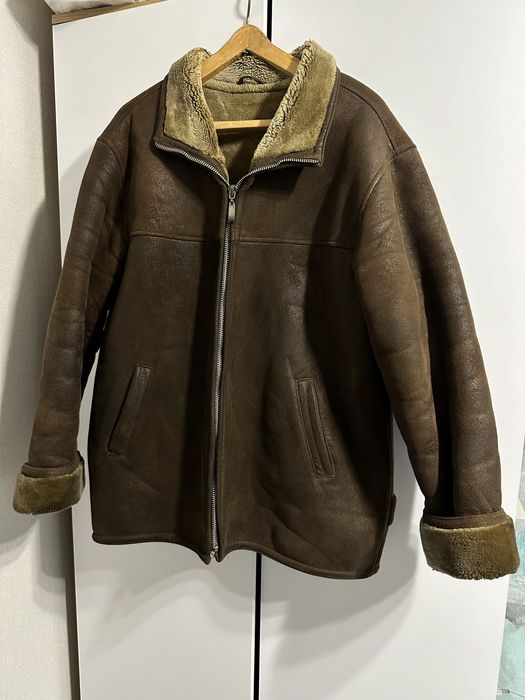 Дубленка мужская зимняя б/у р.54 , куртка