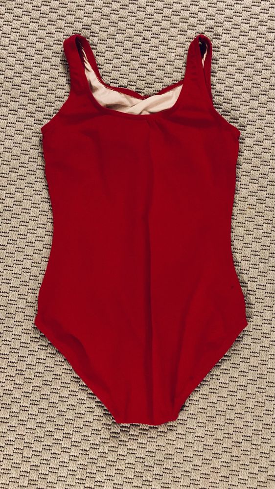 Body baletowe (kostium baletowy) firmy Bloch dla dziewczynki, czerwone