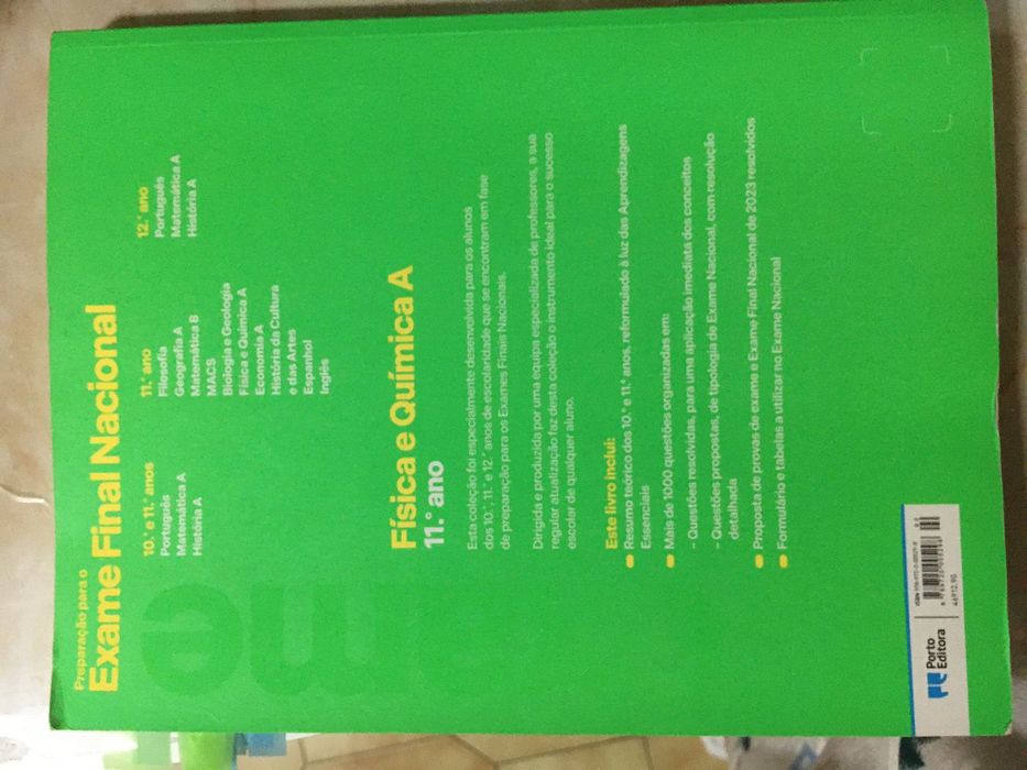 Vendo livro de exame