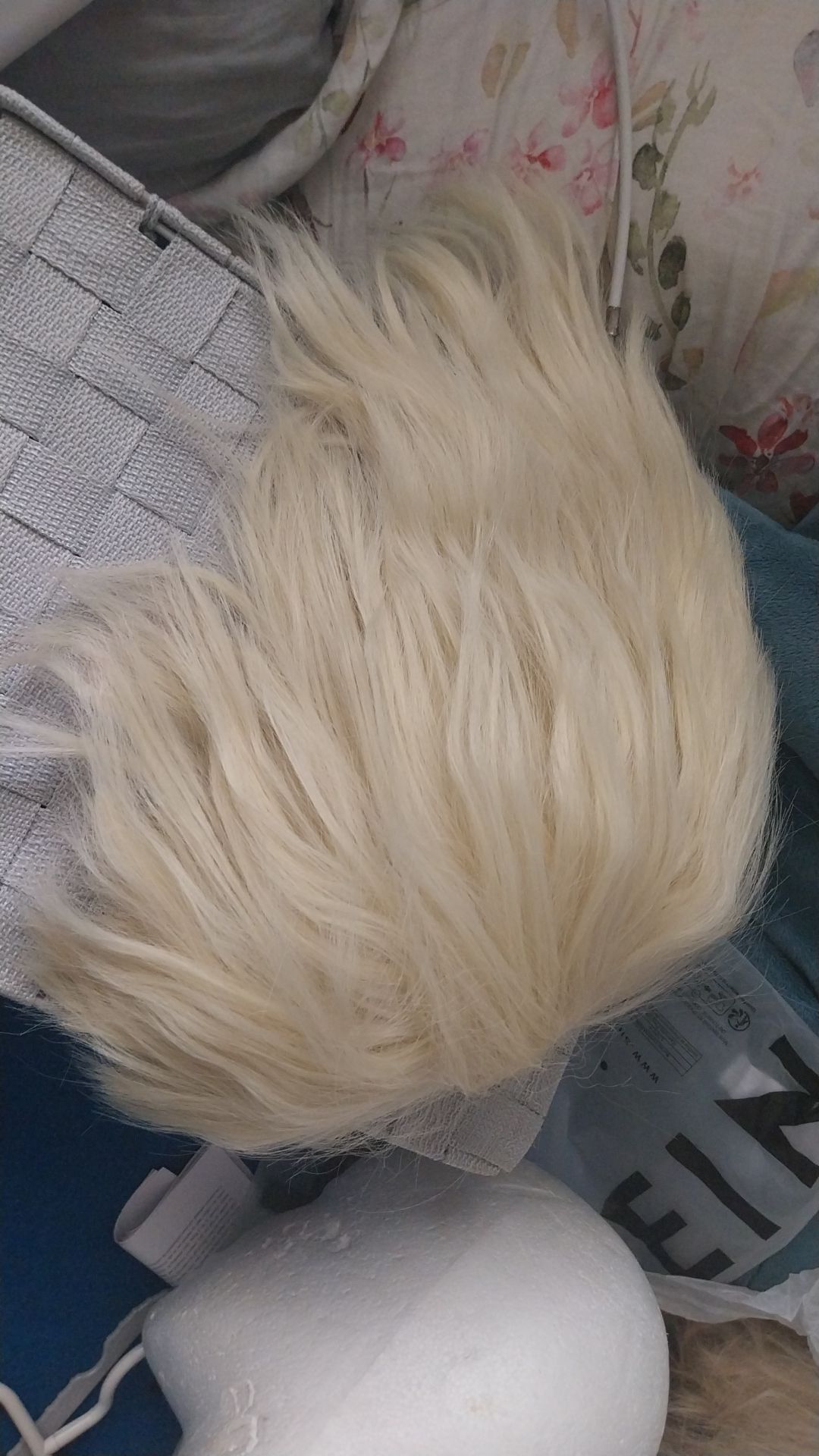 Wig cosplay blond peruka