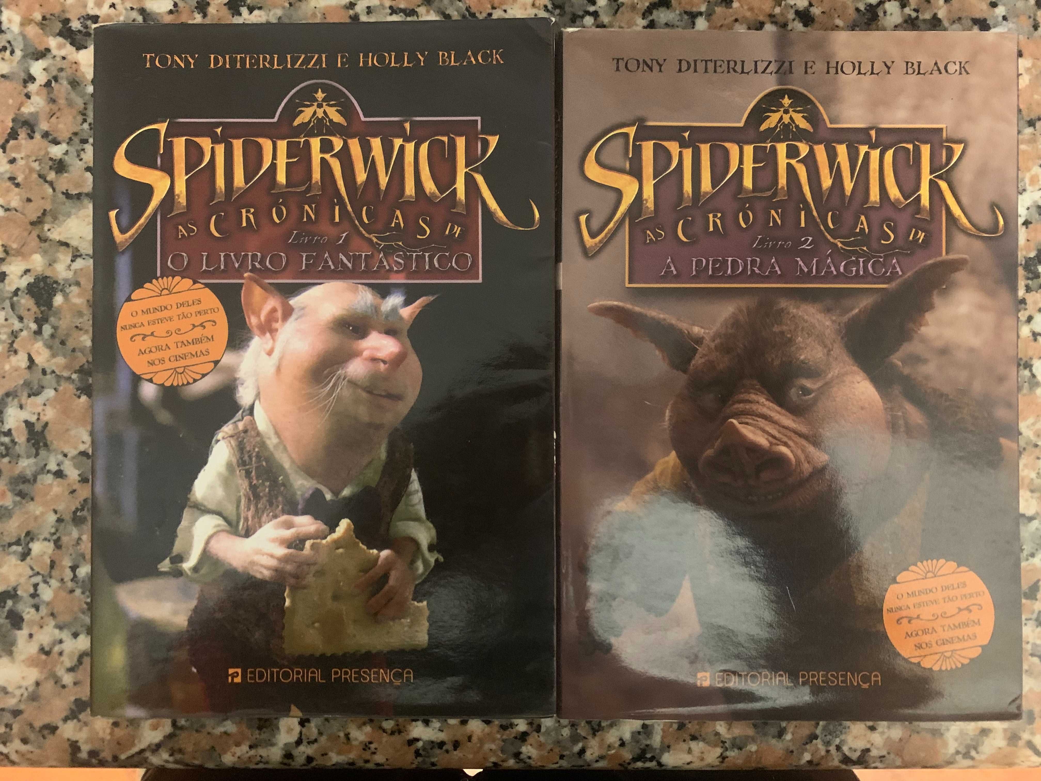 Livros 1 e 2 das Crónicas de Spiderwick de Tony DiTerlizi e HollyBlack