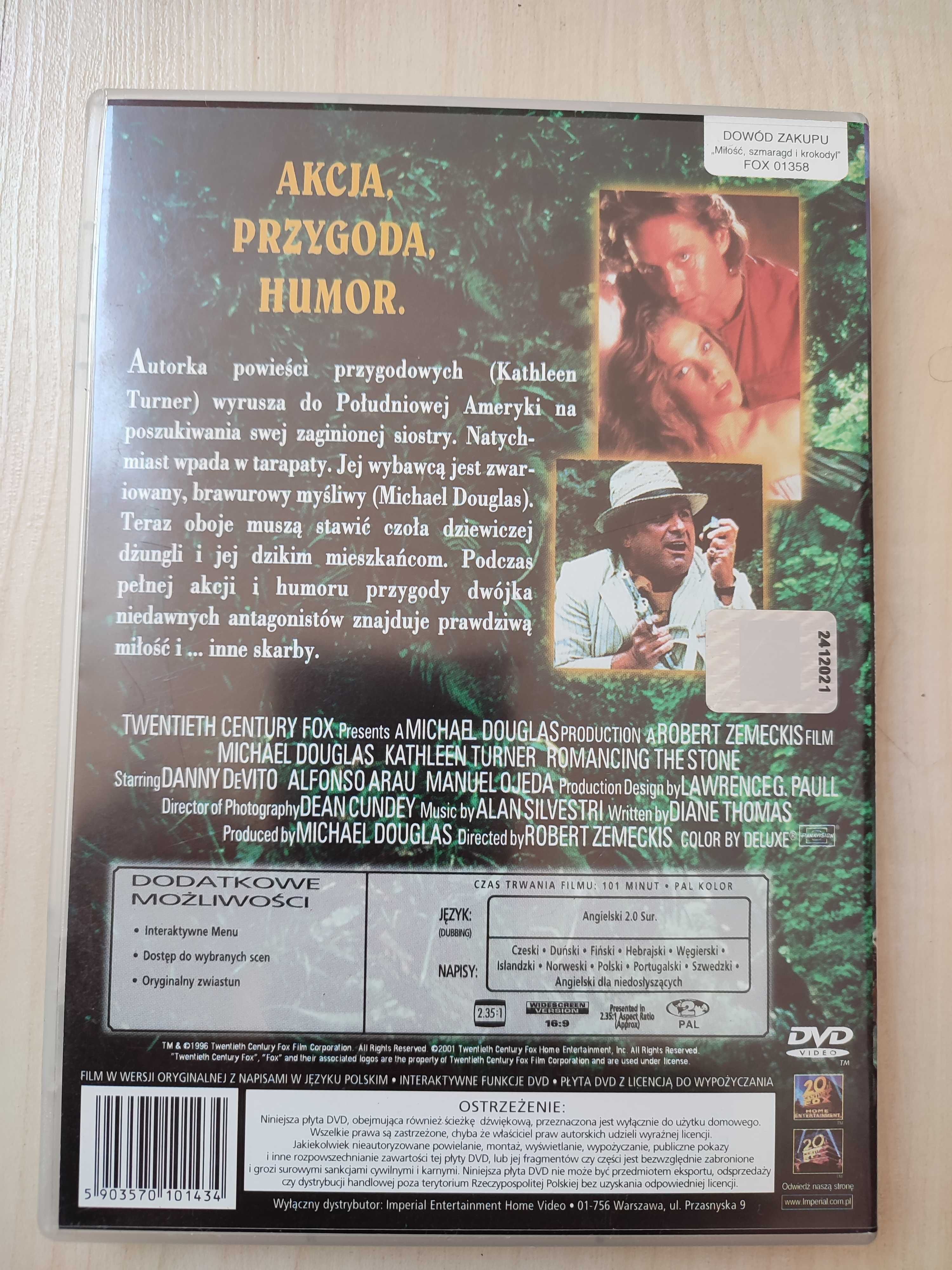 Miłość, szmaragd i krokodyl- film DVD