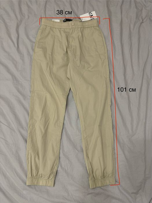 Біжеві Чоловічі штани джогери Zara, розмір M