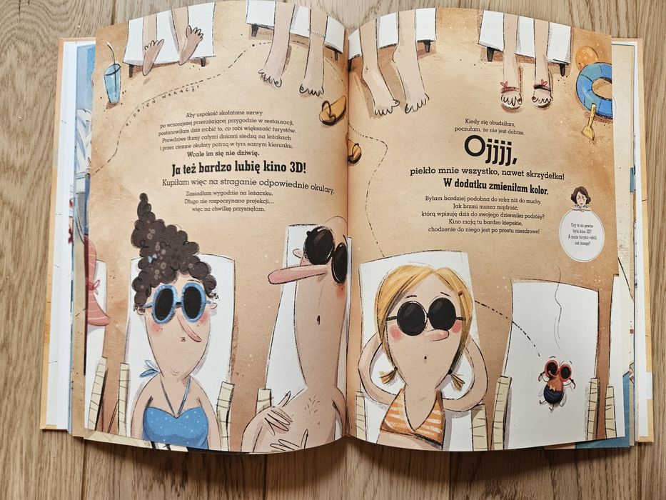 Książka z muchą świat zwiedzamy i opowiadamy Fefe