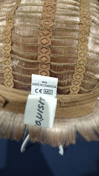 Krótka peruka balejaż z włosów naturalnych