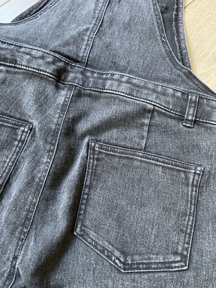 MEGA ogrodniczki jeans H&M 164