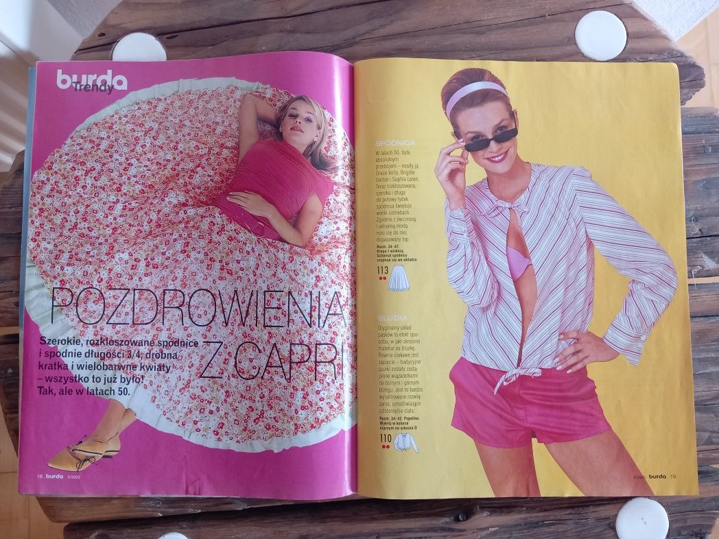 BURDA 5/2002 rok,miesięcznik modowy.