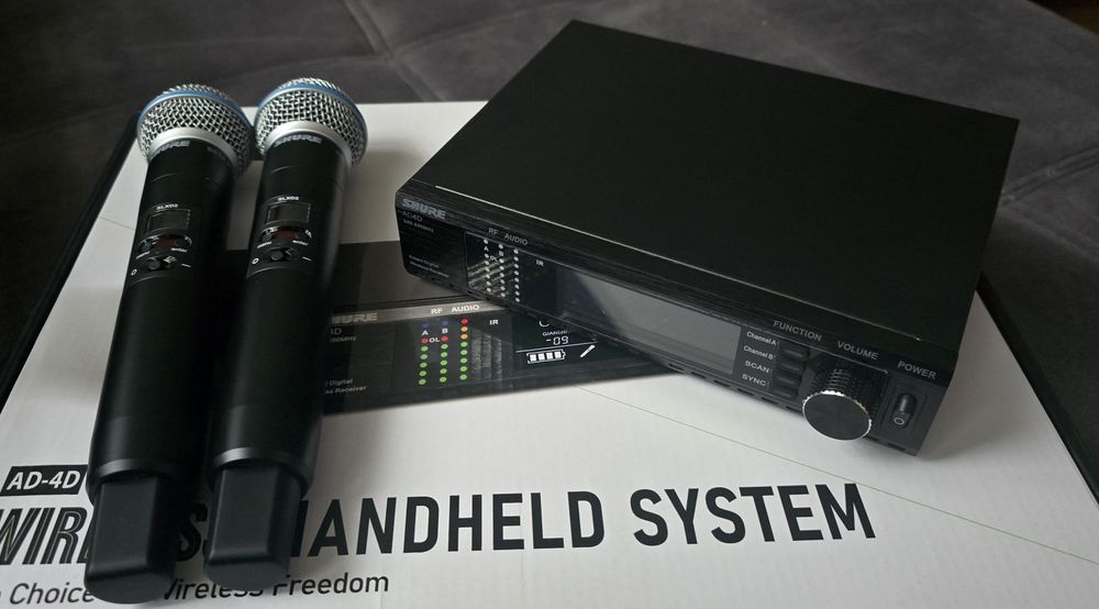 Shure AD4D SLXD2/B58A System bezprzewodowy z 2 mikrofonami ręcznymi