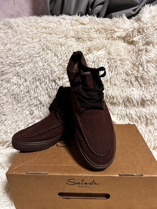 Замшеві чоловічі ботінки