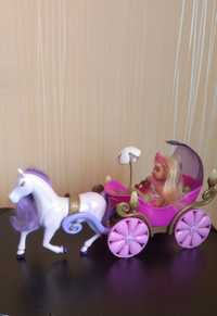 Кукла Evi карета с лошадью