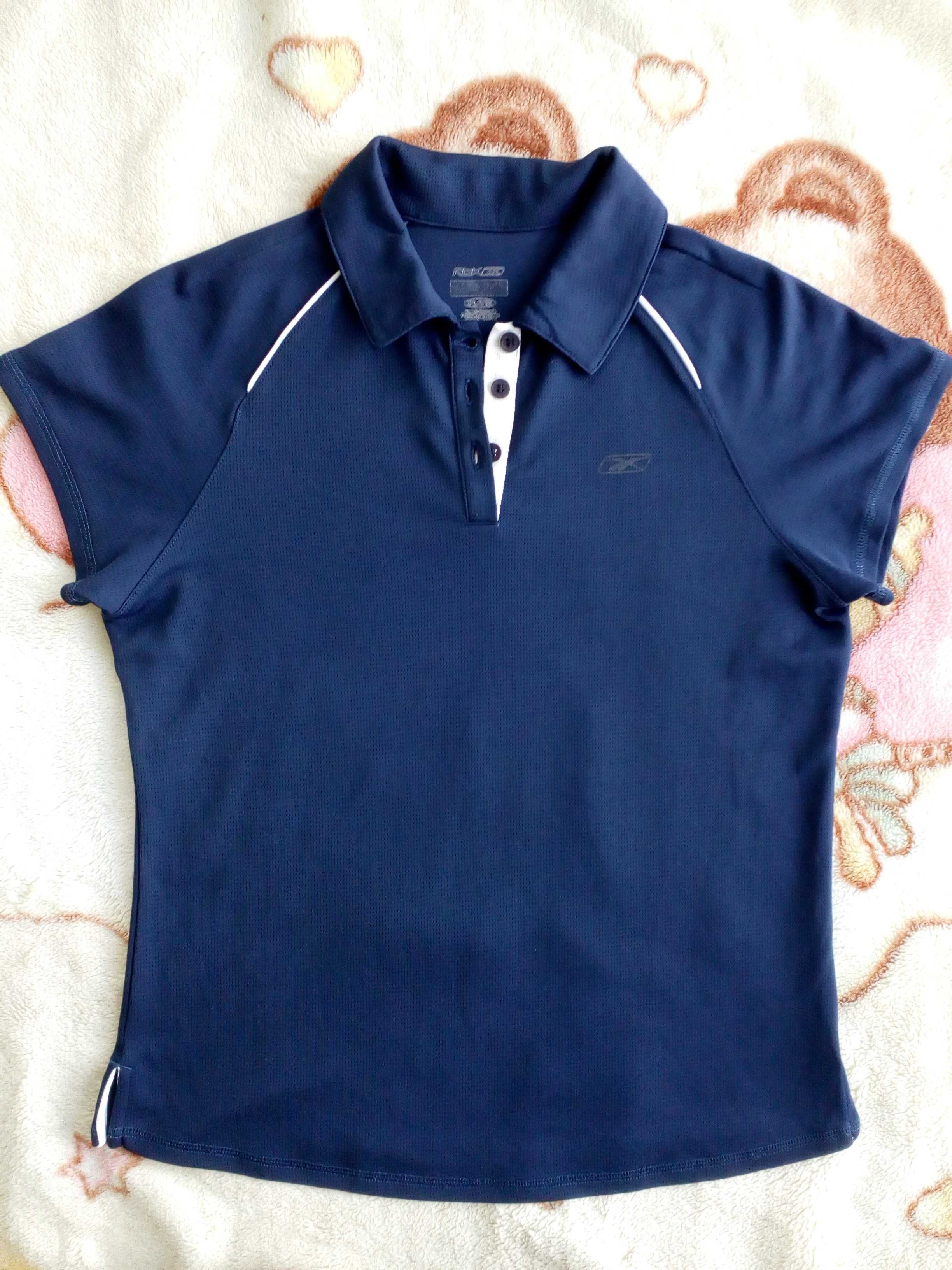Granatowa bluzka sportowa Reebok koszulka polo ok. 36 - 38