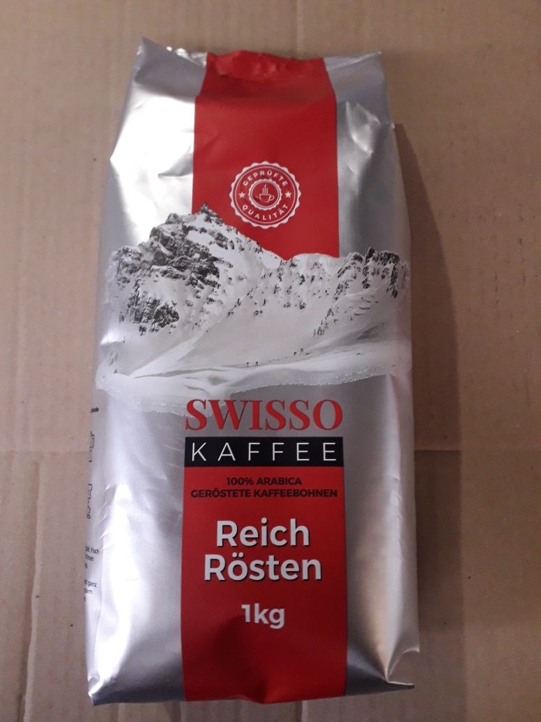 Кофе в зернах SWISSO Kaffee