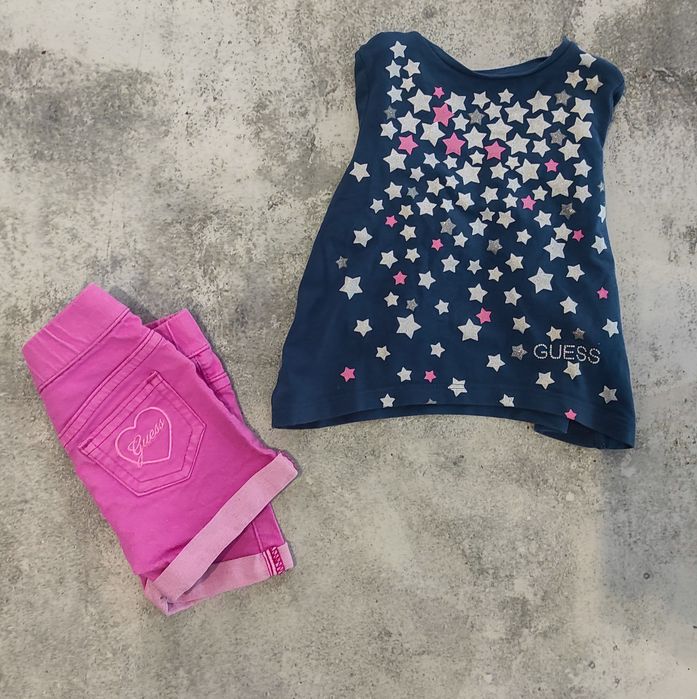 Bluzeczka w gwiazdki GUESS 6/9 m