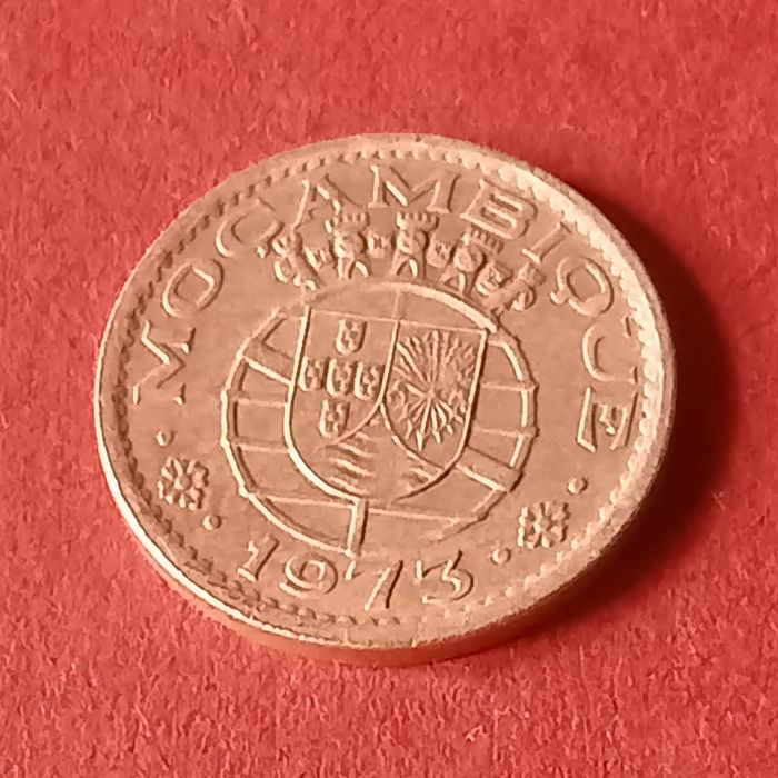moeda 20 centavos mocambique bronze 1973