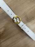Pasek bialy gucci
