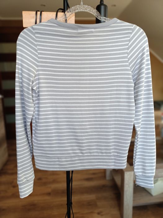 Szary sweterek w paski, Sinsay, XS/S