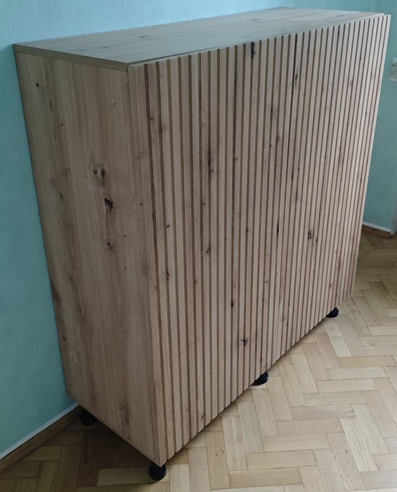 Lenart Komoda imitacja surowego drewna otwierana