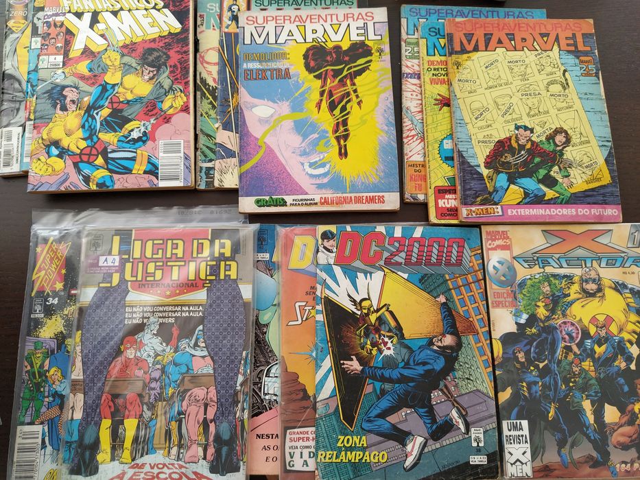 Revistas marvel especial, épicos, Sam e dc