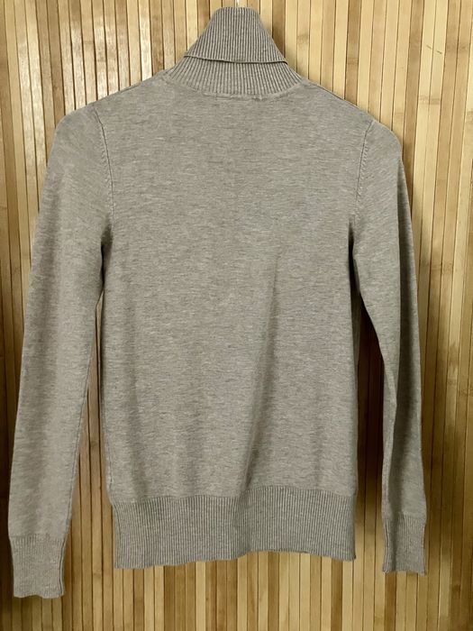 Saint Tropez golf XS long sleeve sweter melanż dzianina wiskoza beż