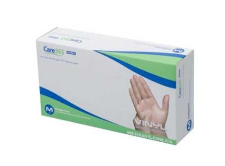 Рукавички вінілові без пудри Care365 Synmax