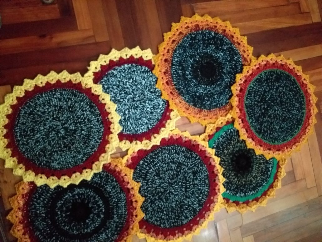 Коврик для уюта " подсолнух" hand made.