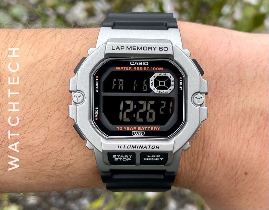 Годинник Casio WS-1400H-1B новий оригінал illuminator lap memory