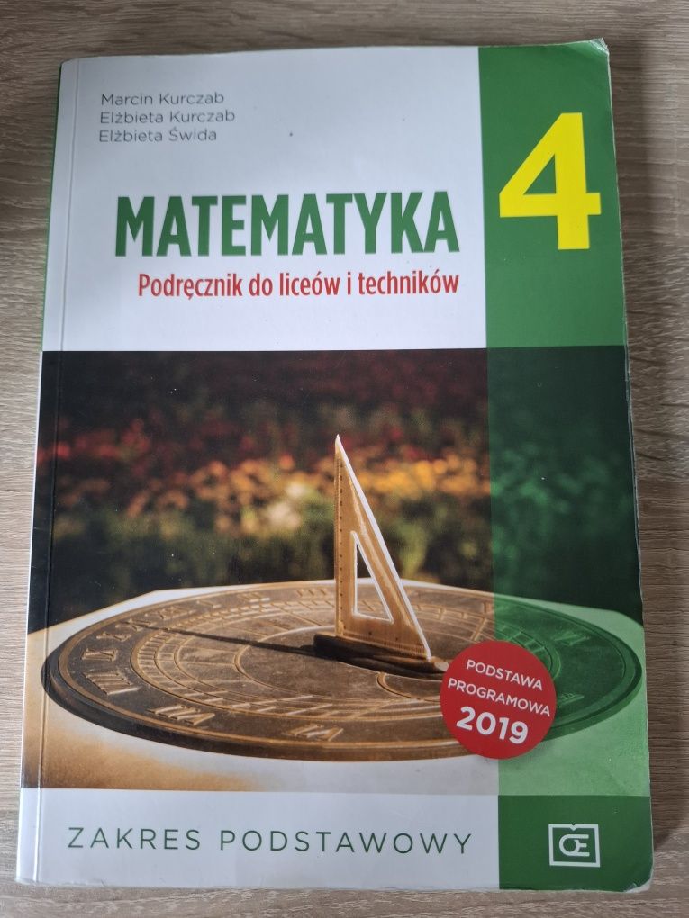 Matematyka 4 - podręcznik + zbiór zadań, podstawa