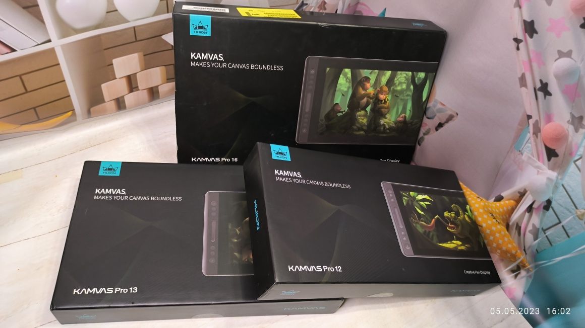 Новый! Графический планшет Huion Kamvas 12 pro, 13 pro 16, 16 pro, 22