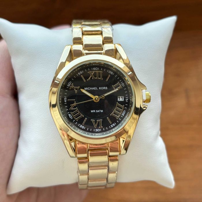 Топ! Жіночий годинник Michael Kors на браслеті золотого кольору