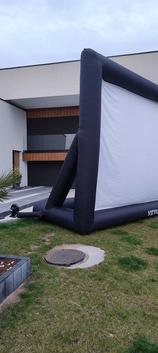 Wynajem#projektora laserowego Optoma 4K #kino plenererowe#ekran 120"