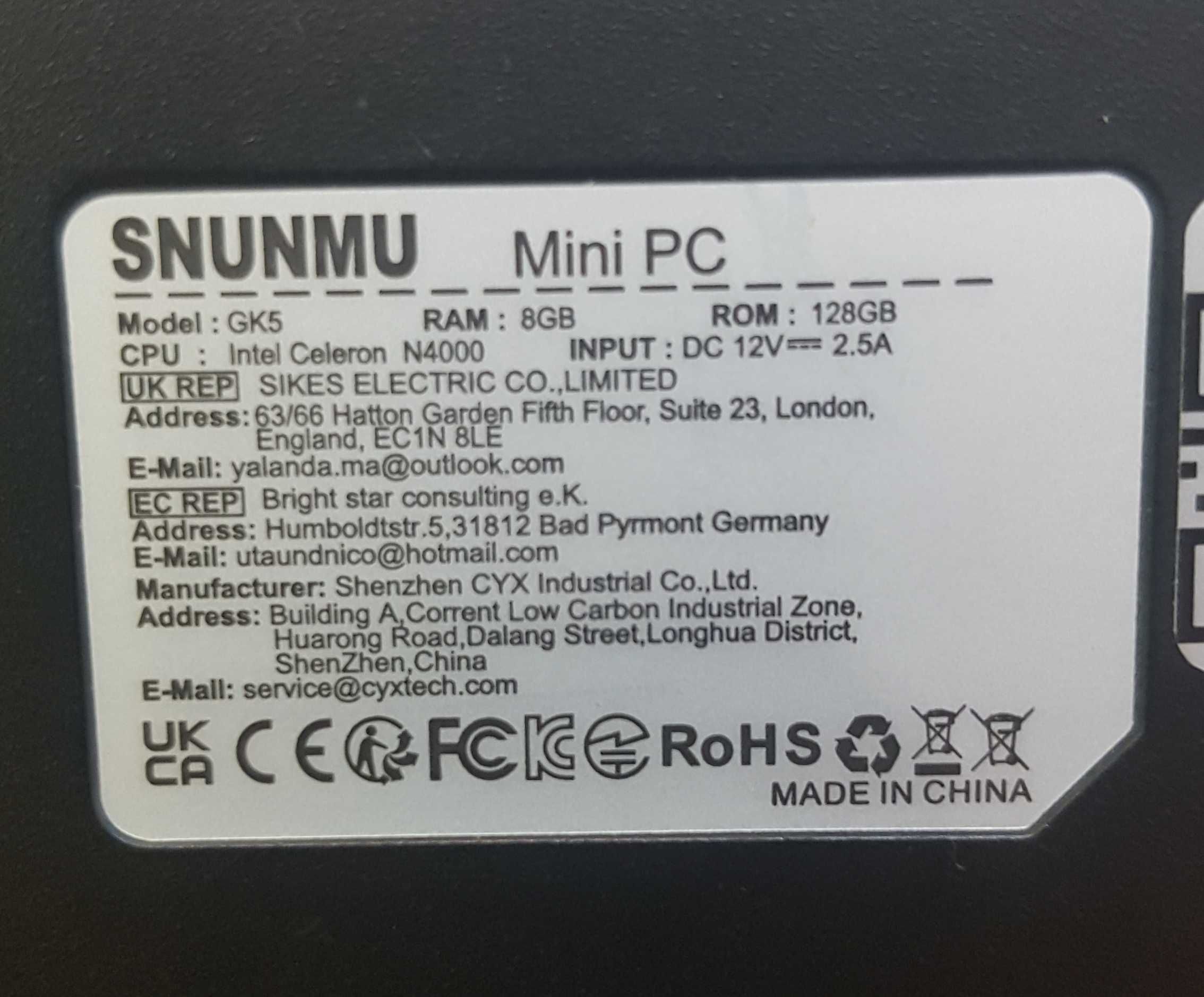 Mini PC intel N4000, 8gb DDR4, 256gb M.2 SSD Batocera ps2 psx wii