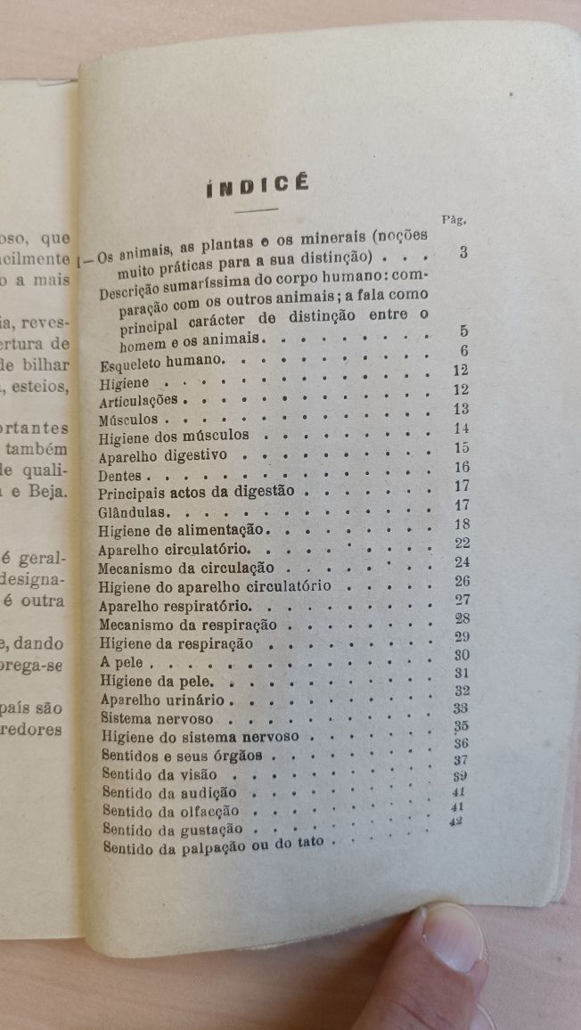 Livro de Ciências Naturais da 4.ª classe de 1944