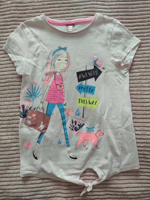 Bluzka z krótkim rękawem 128