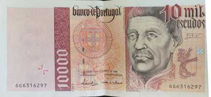 Nota 10000 escudos chapa 2- 12 Fevereiro de 1998 - Infante D. Henrique
