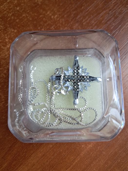 Оригінальна срібна прикраса підвіска Зірка. Трансформер