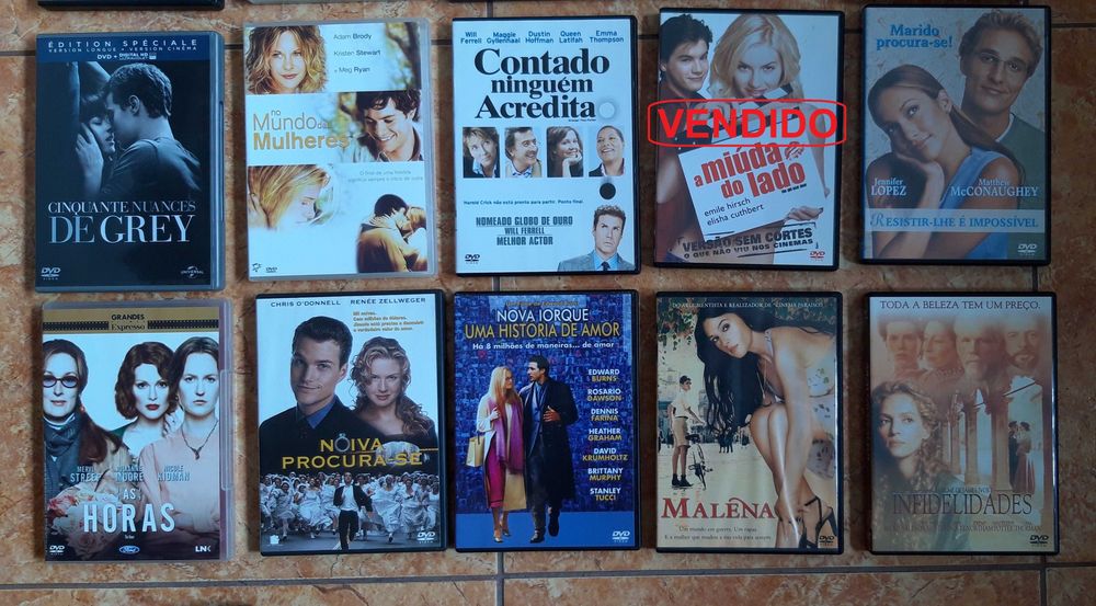Filmes, Movies romântico em formato DVD