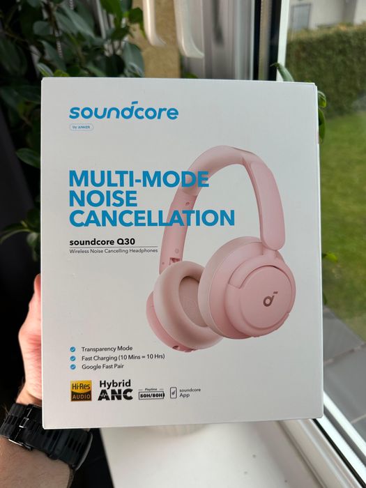 Słuchawki bezprzewodowe SoundCore Life Q30 różowe TOMI-TECH