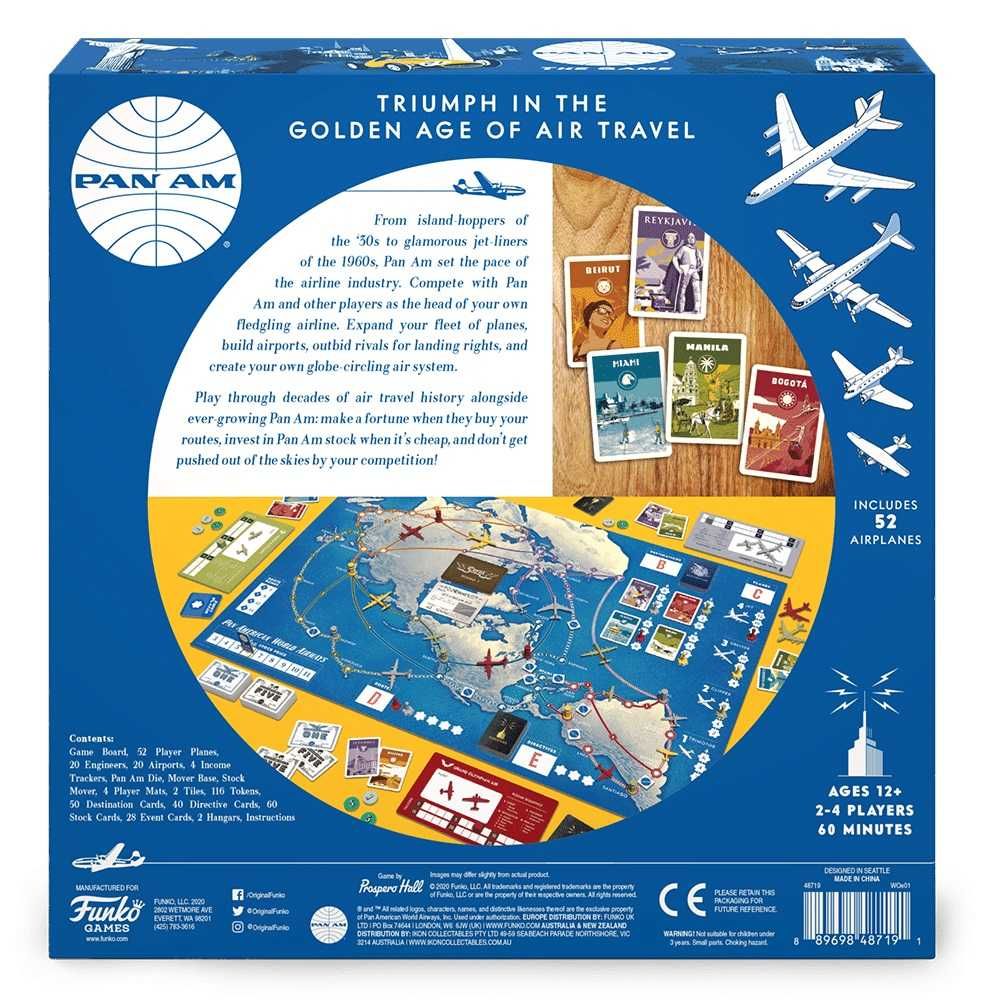 Nowa gra planszowa Pan Am Funko Games oryginalna wersja językowa